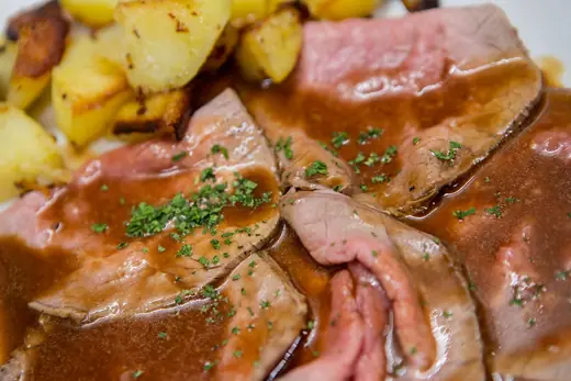Arrosto con patate al forno