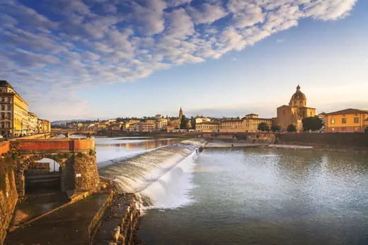 L’Arno e la pescaia di San Niccolò
