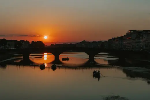Tramonto sull’Arno