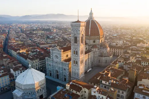 Il Duomo e il Battistero visti dall’alto
