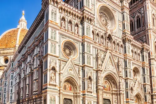 Dettaglio della facciata di Santa Maria del Fiore