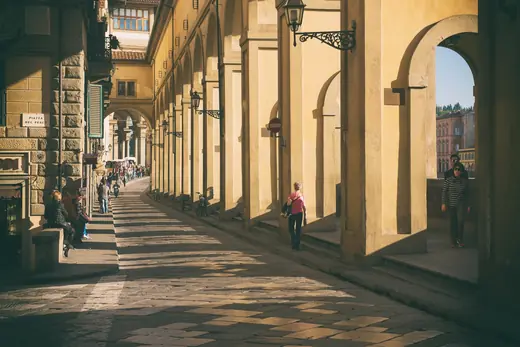 Il loggiato degli Uffizi